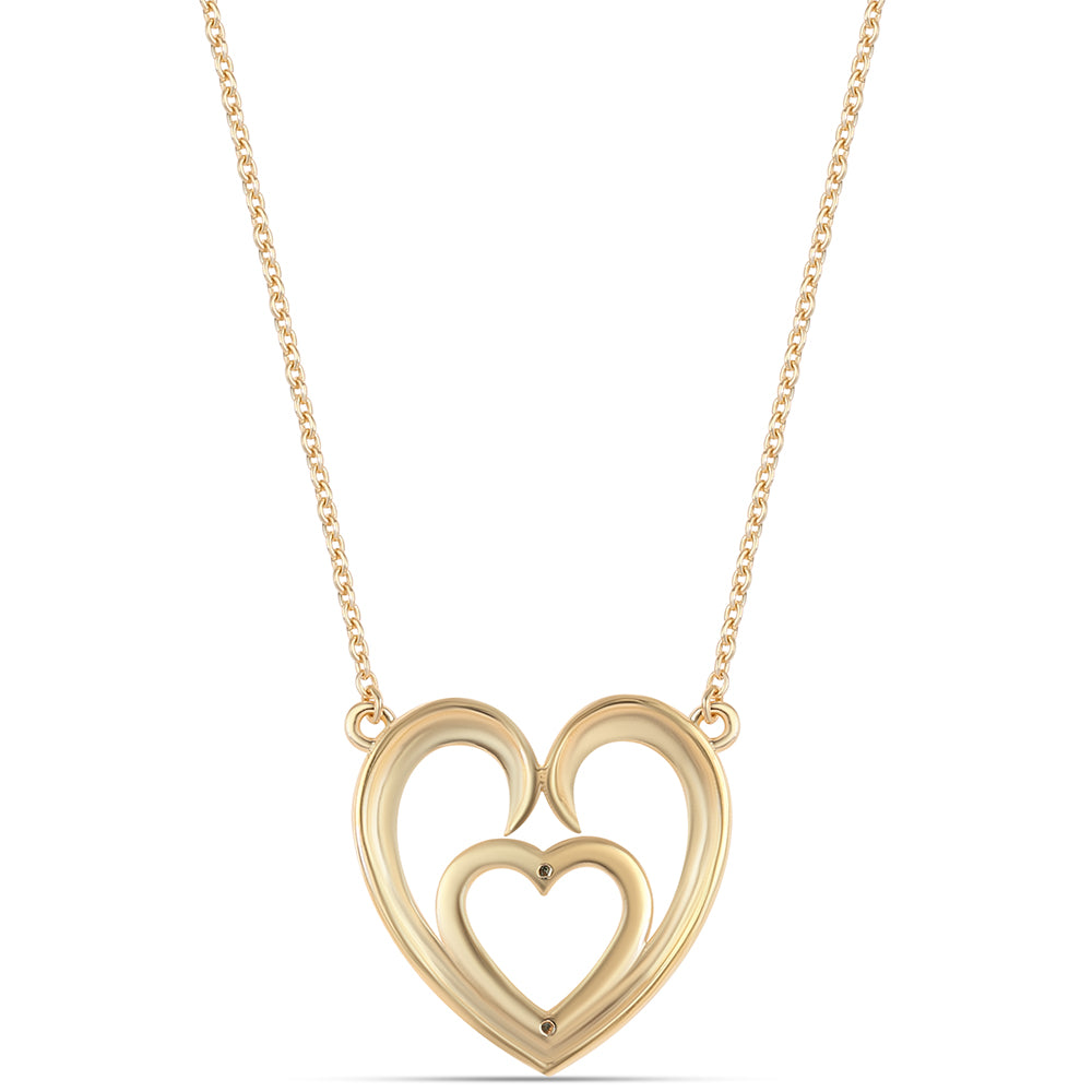Goldplattierte Silberhalskette mit blauem Diamant