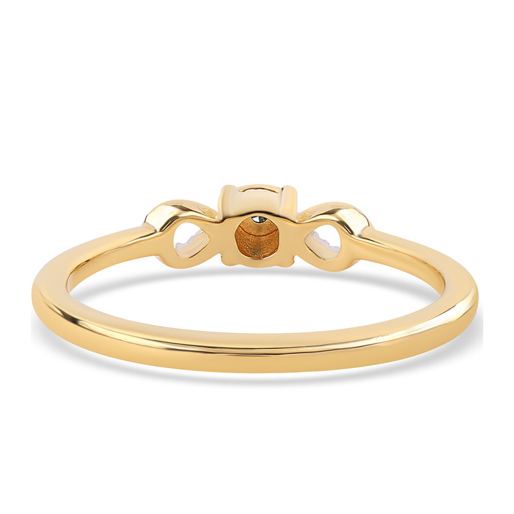 schmuckgarnitur aus Goldplattierte Silber mit blauem Diamant