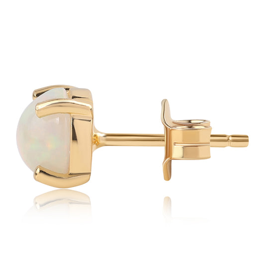 Goldplattierte Silberohrringe mit äthiopischem Opal aus Lega Dembi