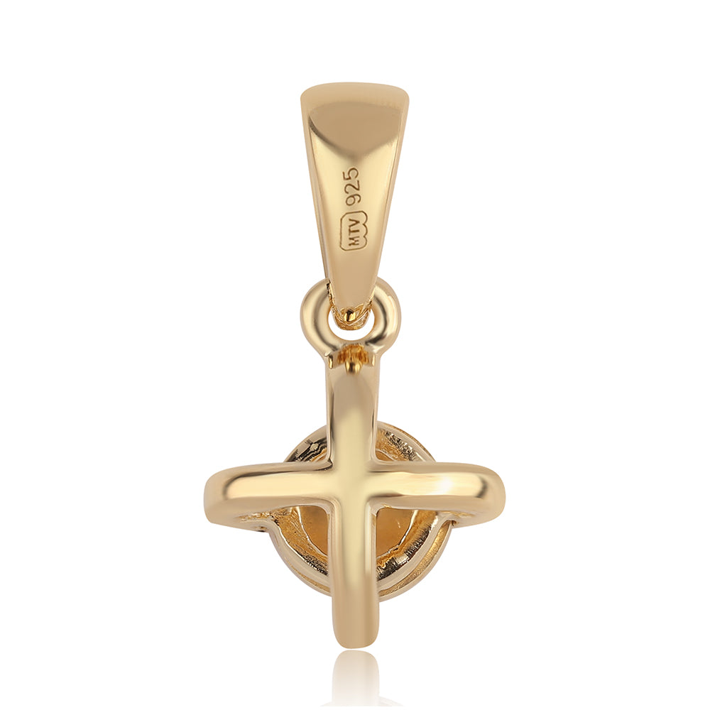 schmuckgarnitur aus Goldplattierte Silber mit rotem Diamant
