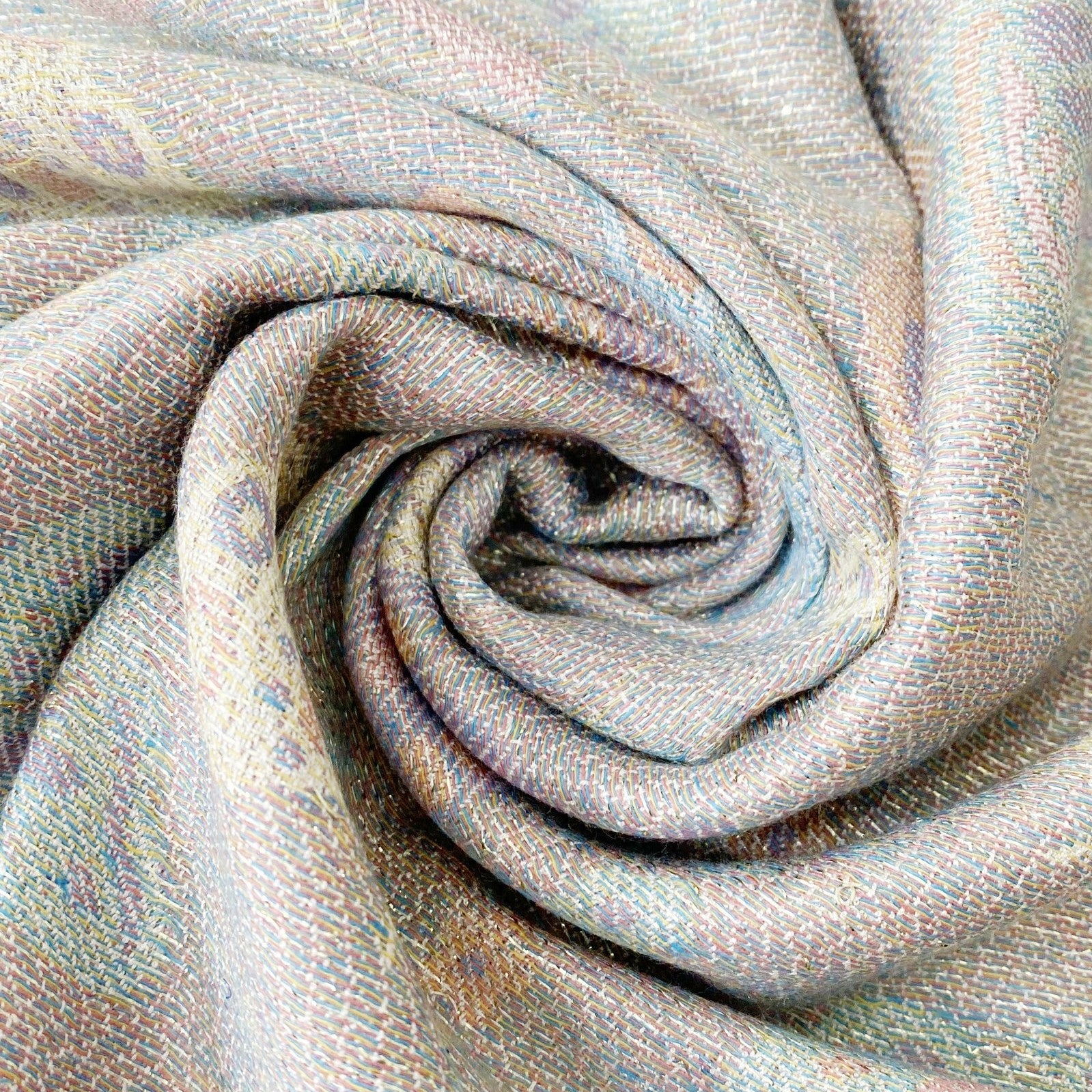 100% Pashmina Cashmere Scarf, 70 cm x 170 cm, Butterfly Patterned Shiny White, 100% Pashmina 2