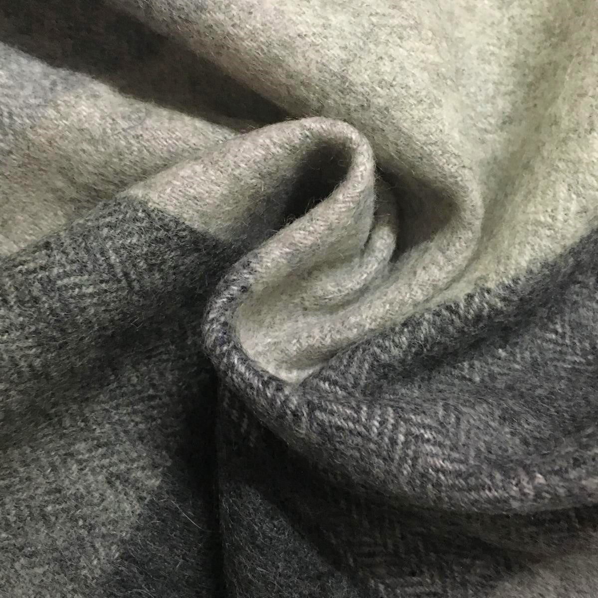 100% Wool Scarf, 30 cm x 165 cm, Charcoal, 100% Wool 2