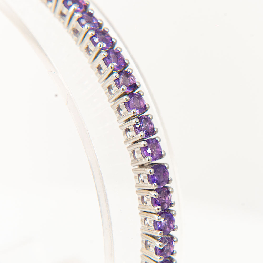 Silberarmband mit marokkanischem Amethyst