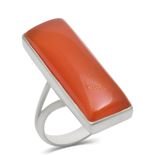 Silberring mit rotem Achat