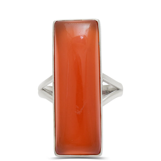 Silberring mit rotem Achat