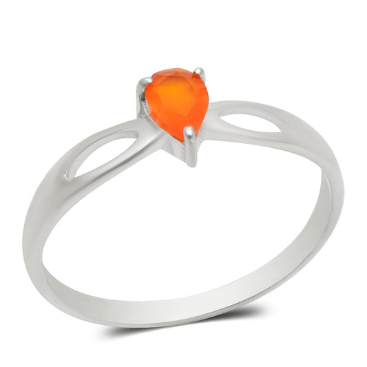 Silberring mit rotem Achat
