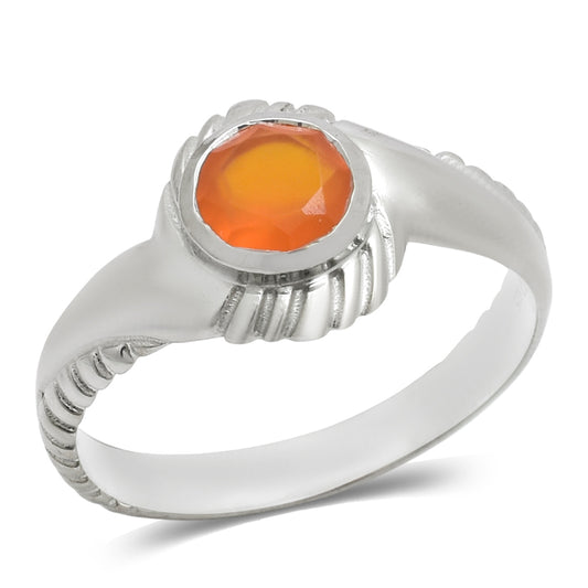 Silberring mit rotem Achat