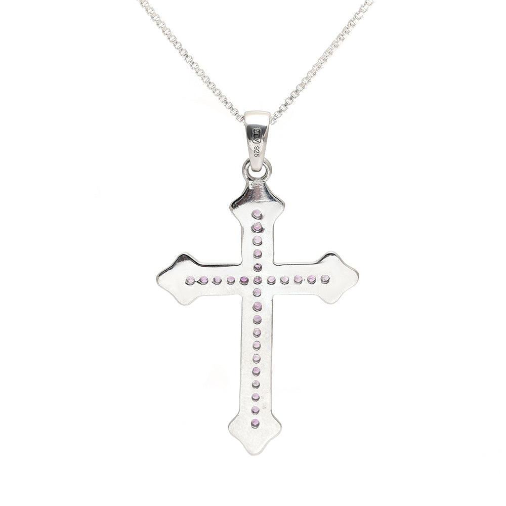 Silberanhänger mit brasilianischem Amethyst