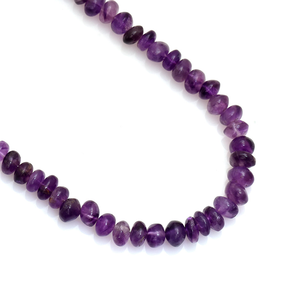 Silberhalskette mit brasilianischem Amethyst