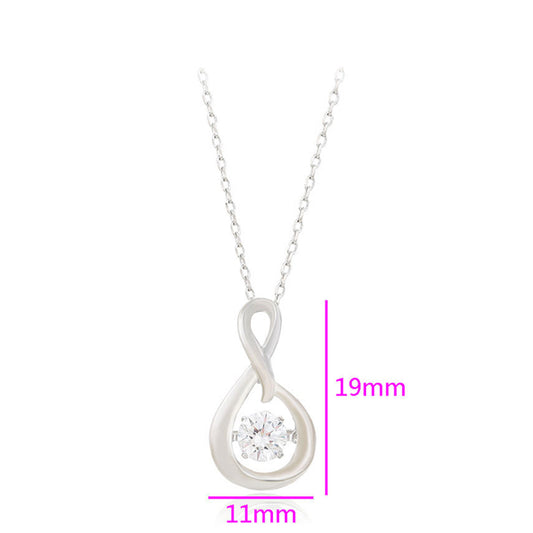 Halskette aus goldplattierter Legierung mit weißem Emporia® Kristall