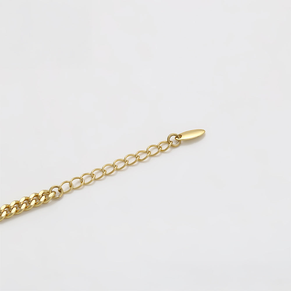 Armband aus goldplattiertesr Legierung mit blauem Emporia®-Kristall 4