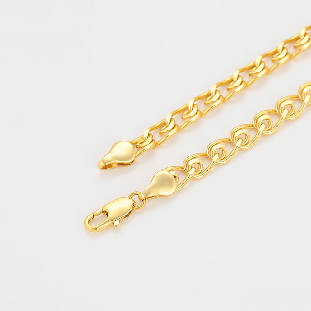 Halskette aus goldplattierter Legierung