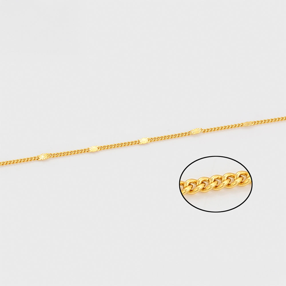 Halskette aus goldplattierter Legierung