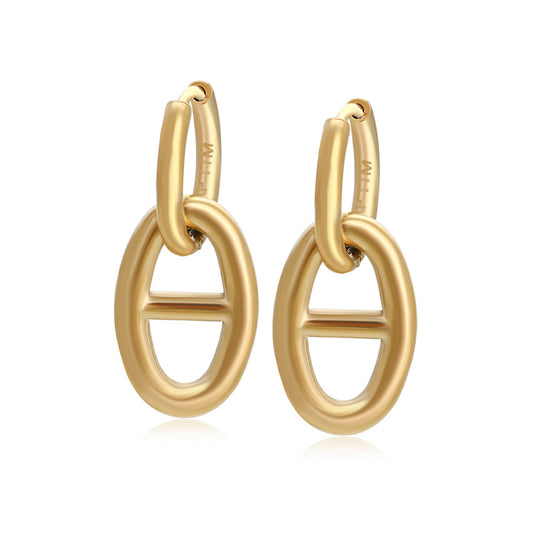 Ohrringe aus goldplattierter Legierung