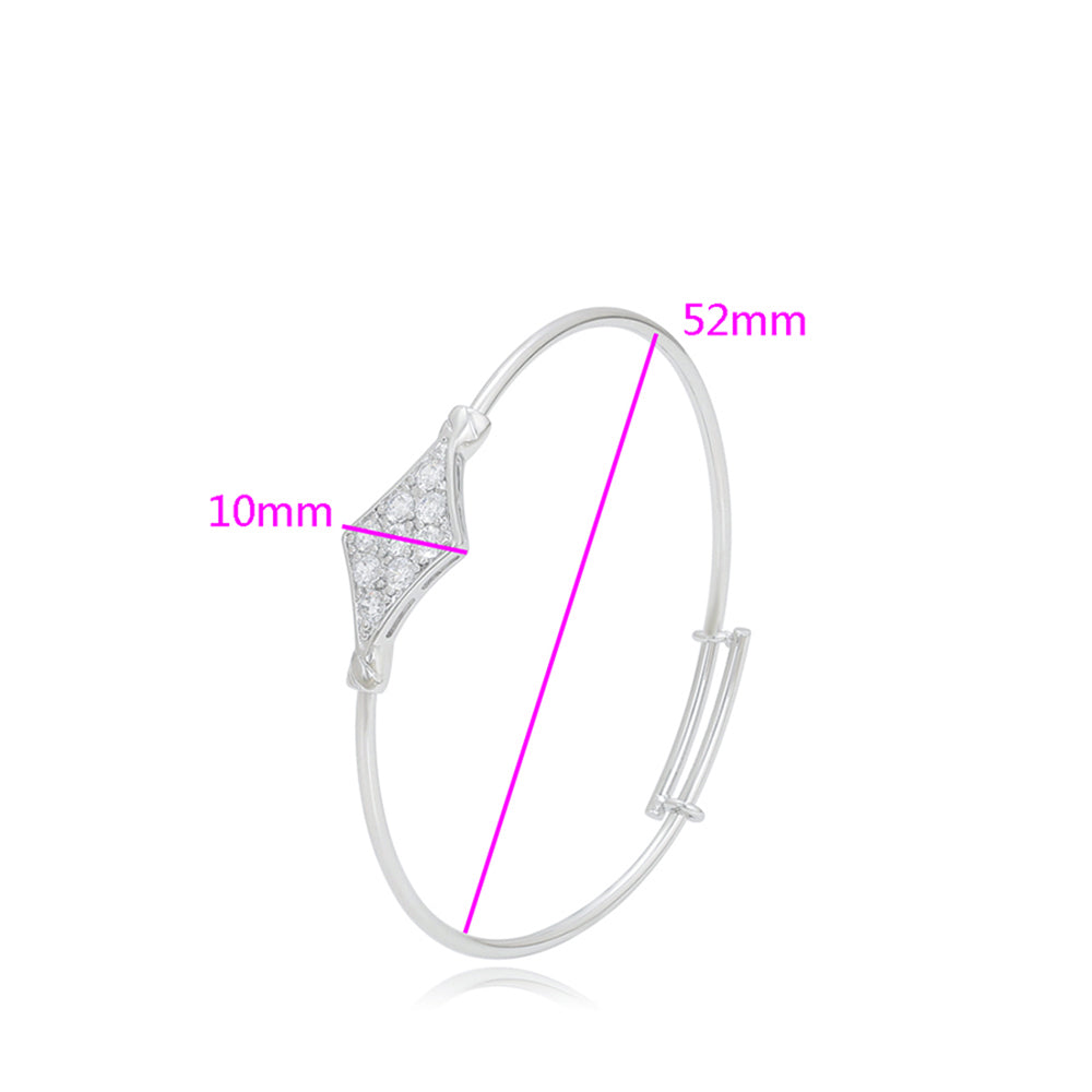 Armband aus goldplattiertesr Legierung mit weißem Emporia® Kristall