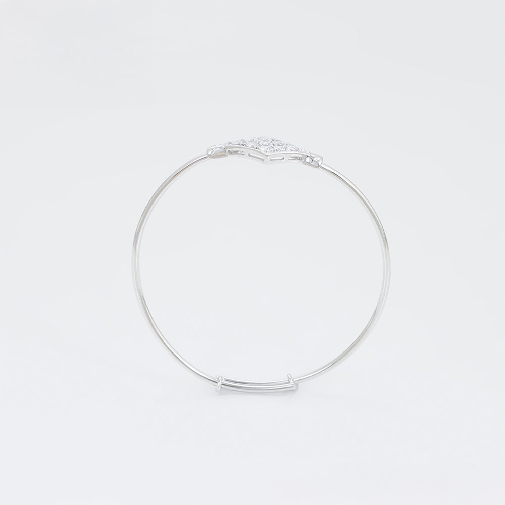 Armband aus goldplattiertesr Legierung mit weißem Emporia® Kristall