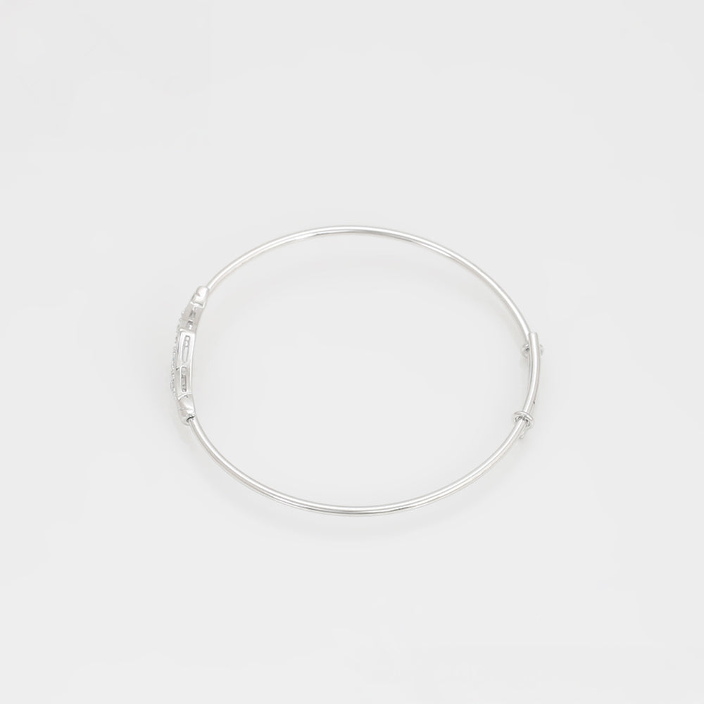 Armband aus goldplattiertesr Legierung mit weißem Emporia® Kristall 7