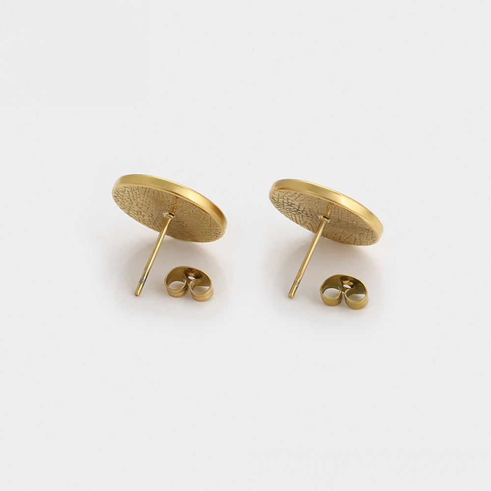 Ohrringe aus goldplattierter Legierung mit rotem Emporia®-Kristall und rosafarbenem Emporia® Kristall