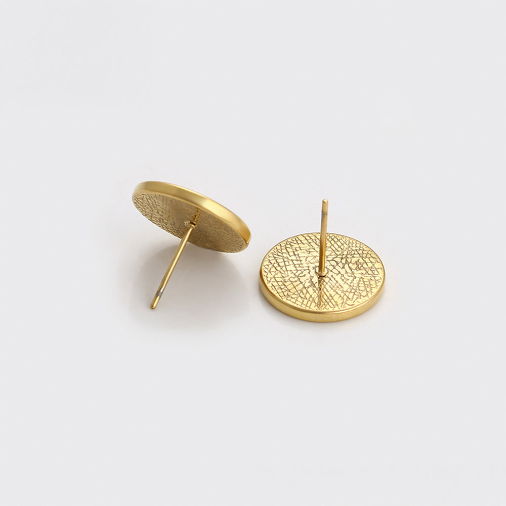 Ohrringe aus goldplattierter Legierung mit rotem Emporia®-Kristall und rosafarbenem Emporia® Kristall
