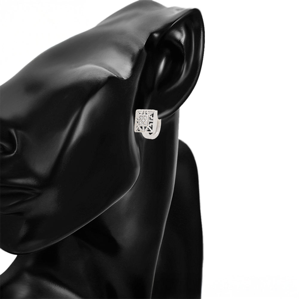 Schmuckgarnitur aus aus goldplattierter Legierung mit weißem Emporia® Kristall