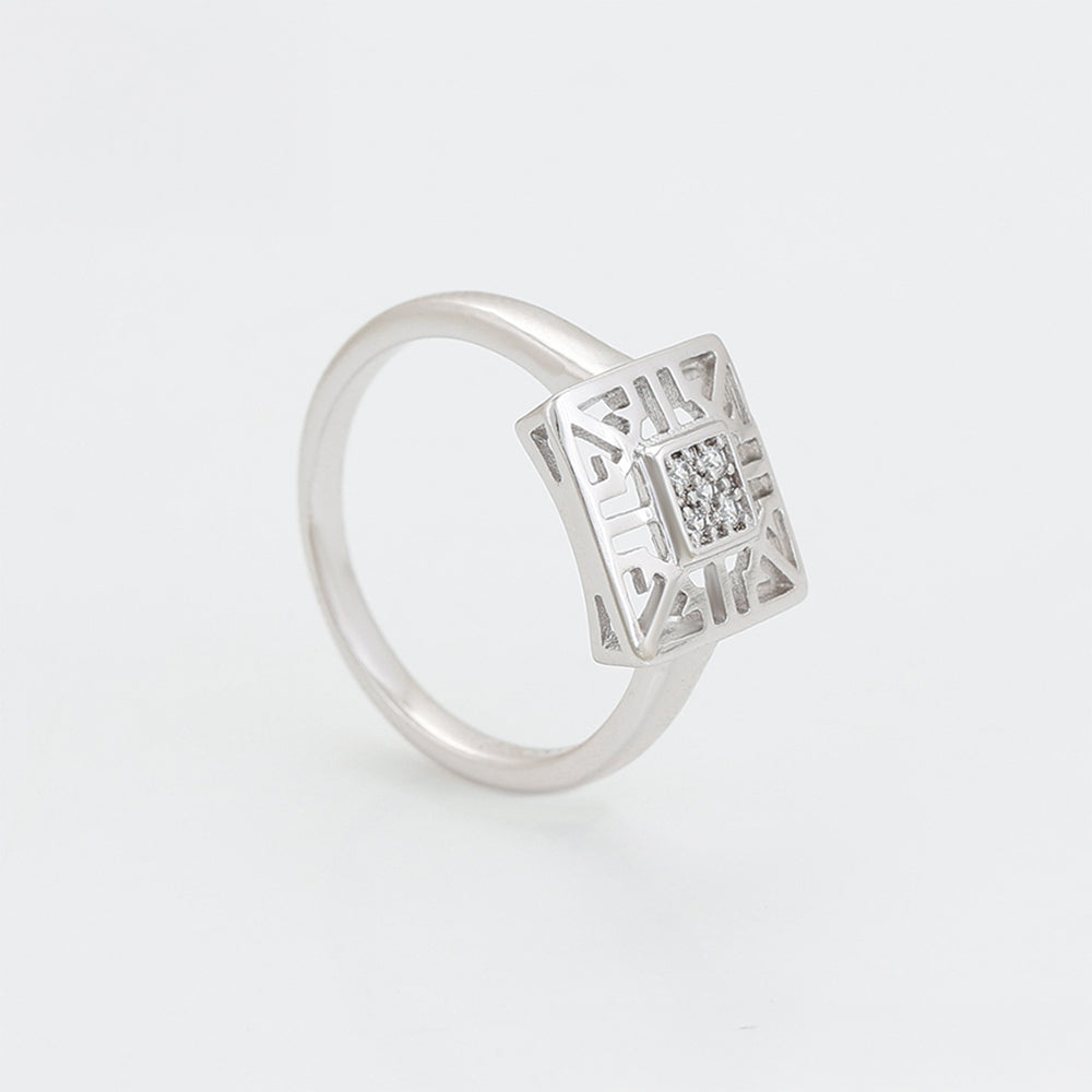 Schmuckgarnitur aus aus goldplattierter Legierung mit weißem Emporia® Kristall