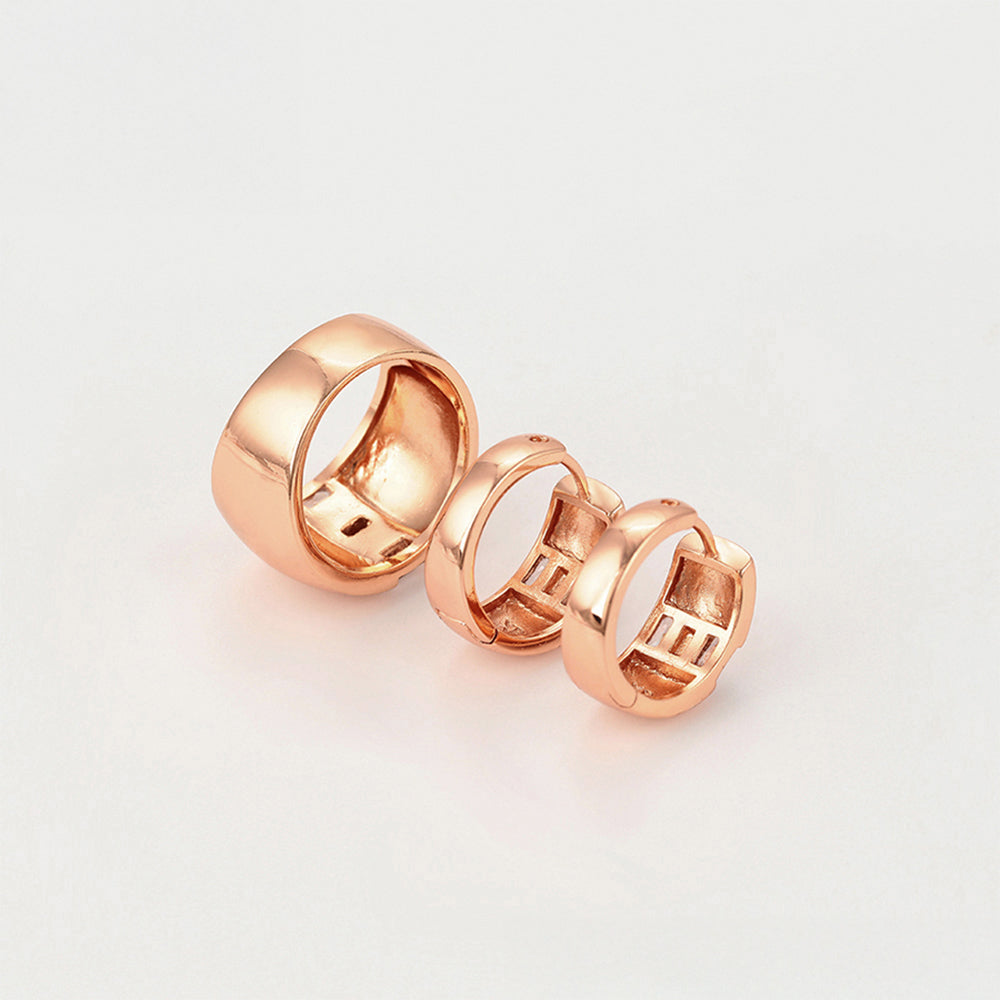 Schmuckgarnitur aus aus goldplattierter Legierung mit rotem Emporia®-Kristall und weißem Emporia® Kristall