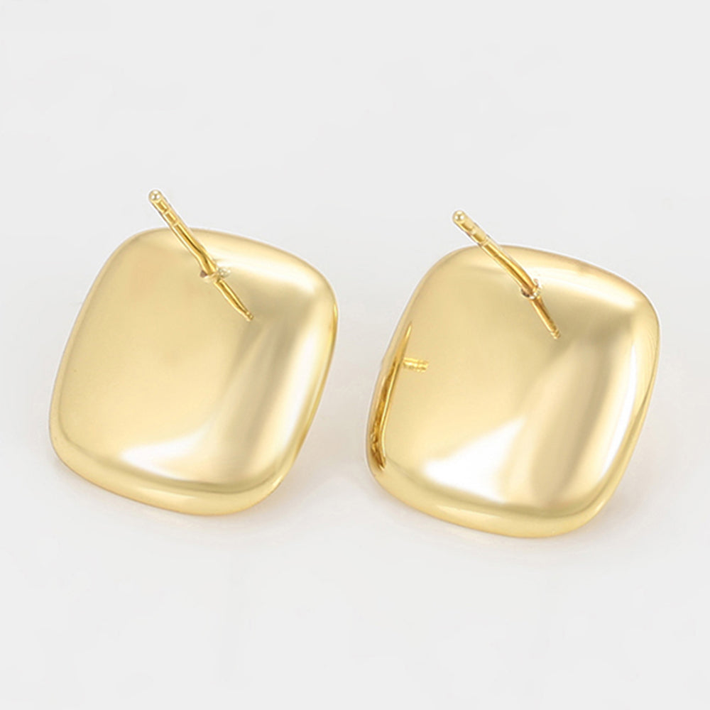 Ohrringe aus goldplattierter Legierung mit Glasperle und weißem Emporia® Kristall