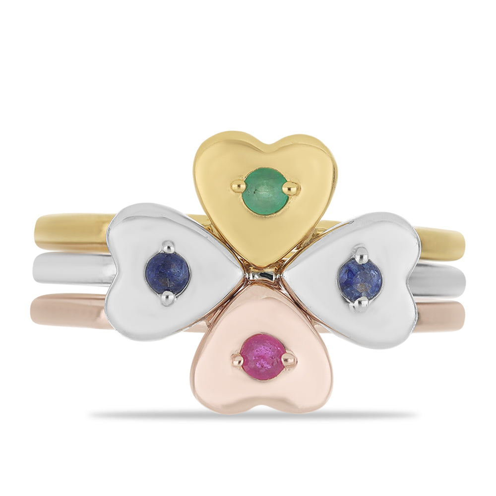 Schmuckgarnitur aus Hochwertiges Silber beschichtet mit drei Farbtönen mit Rubin aus Madagaskar 1