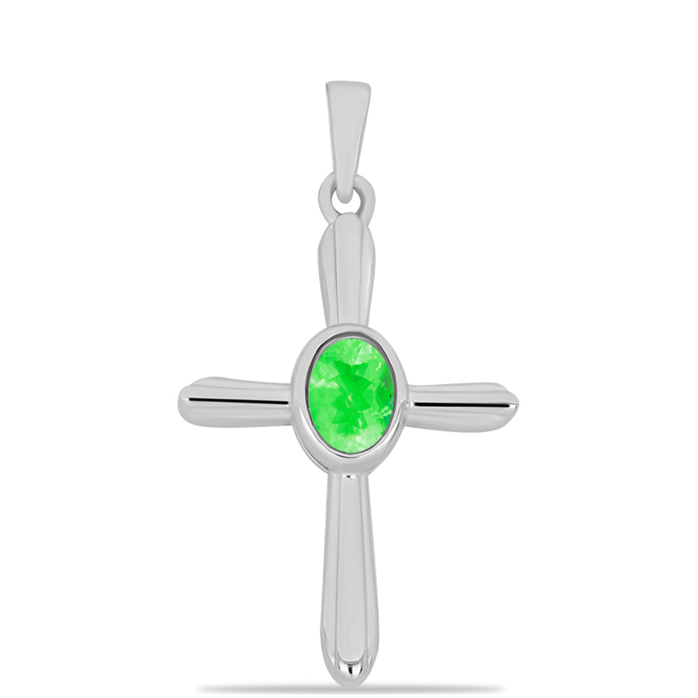Silberanhänger mit Hyalit-Opal