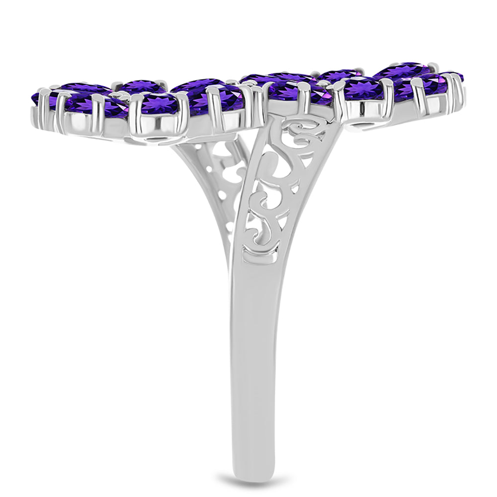 Silberring mit marokkanischem Amethyst