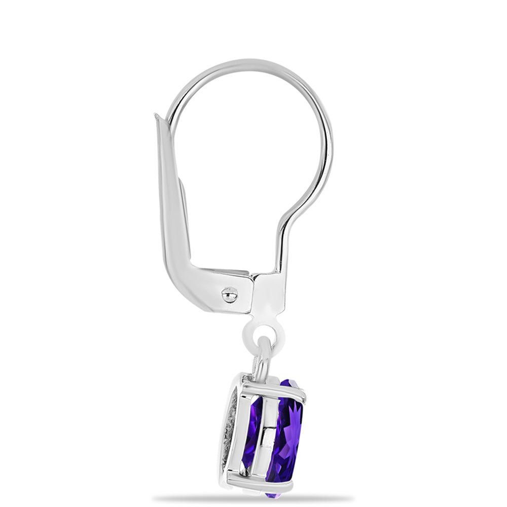 Silberohrringe mit marokkanischem Amethyst