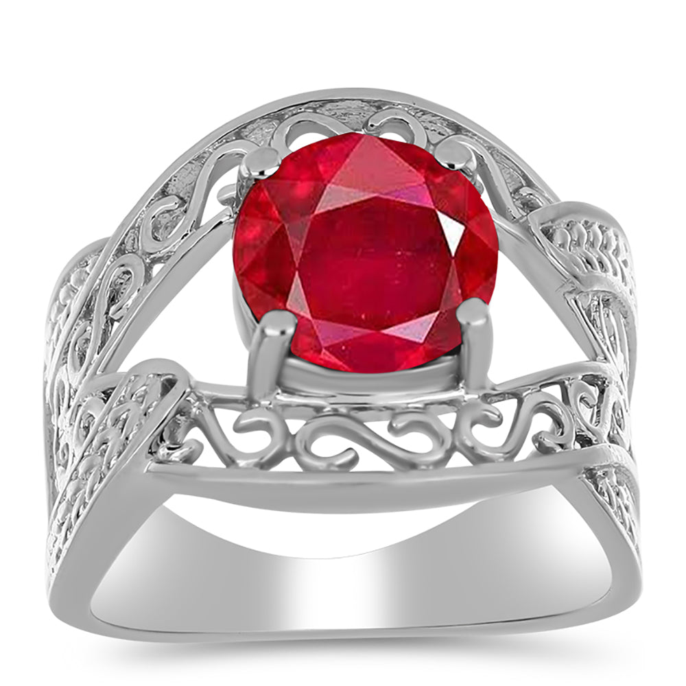 Silberring mit rotem Achat