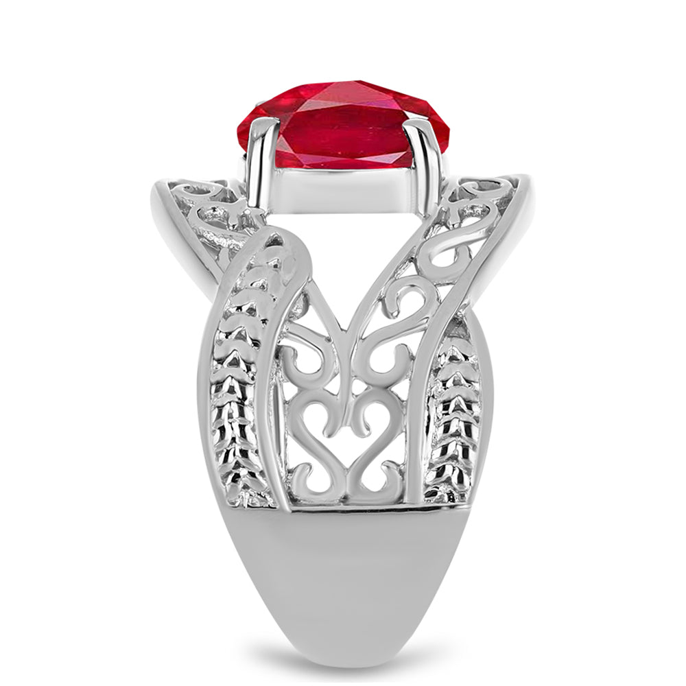 Silberring mit rotem Achat