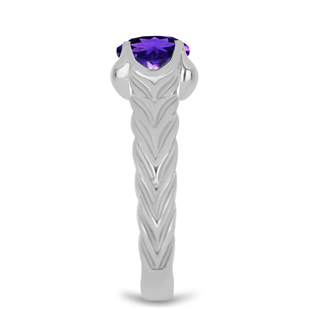 Silberring mit marokkanischem Amethyst