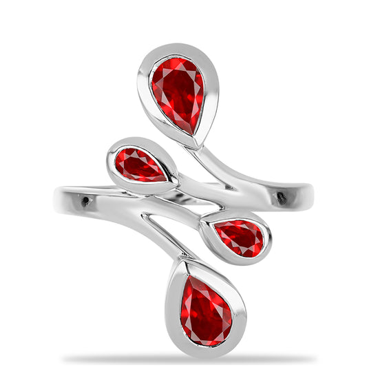 Silberring mit rotem Achat