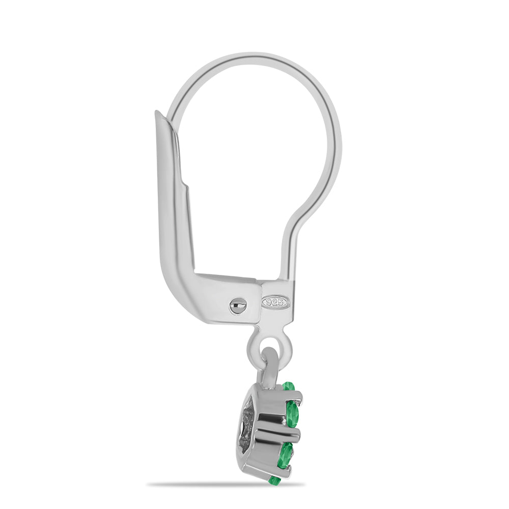 Silberohrringe mit natürlichem Alexandrit 2