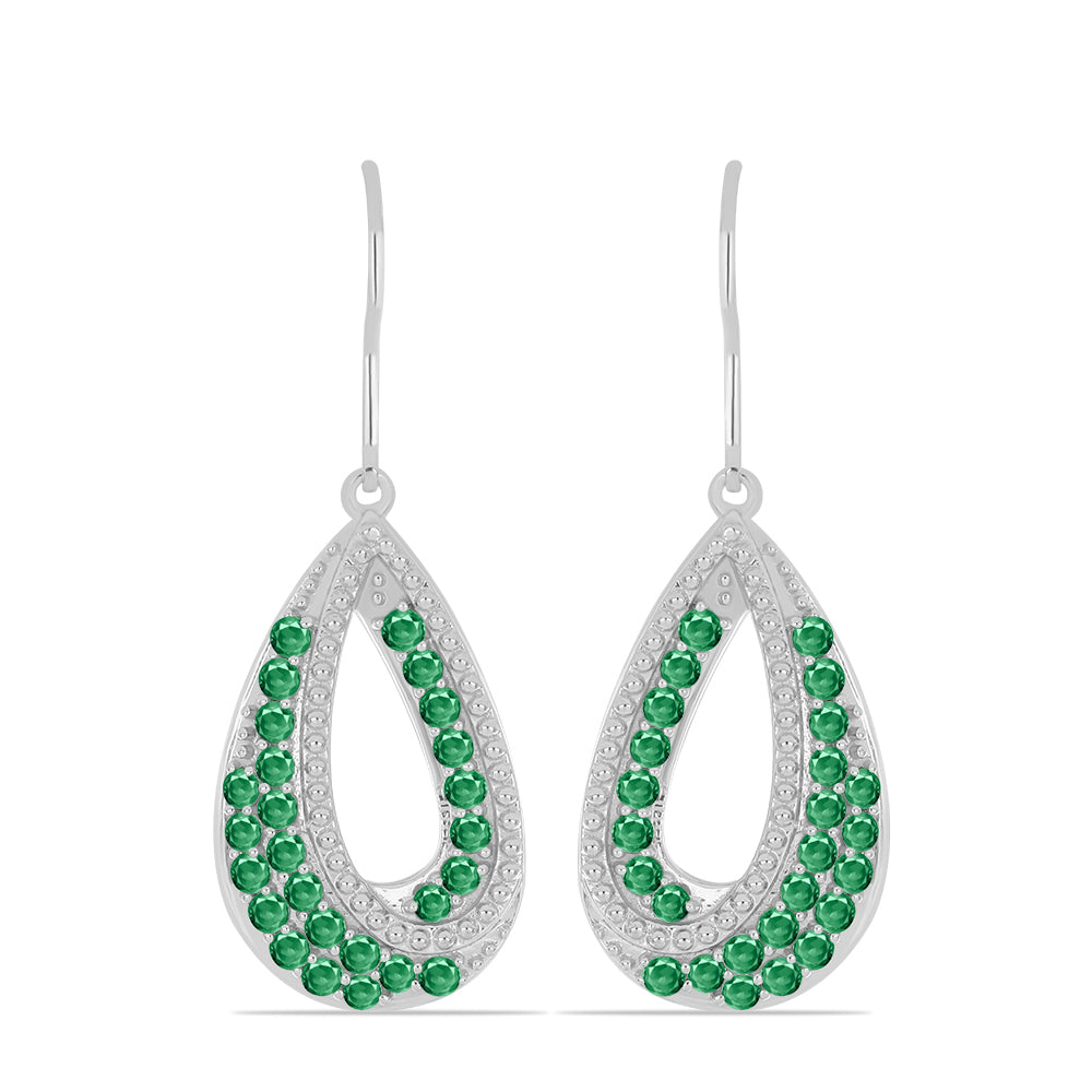 Silberohrringe mit natürlichem Alexandrit