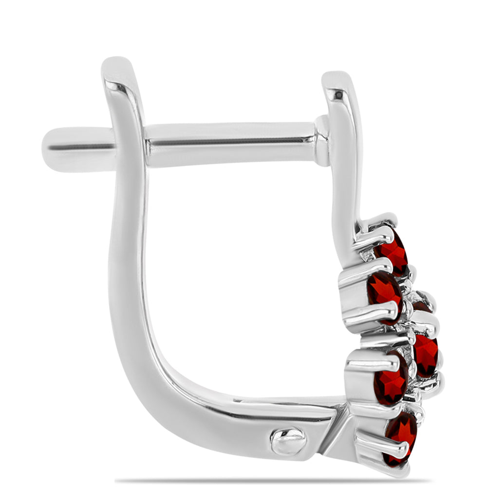 Silberohrringe mit Barton Granat 2