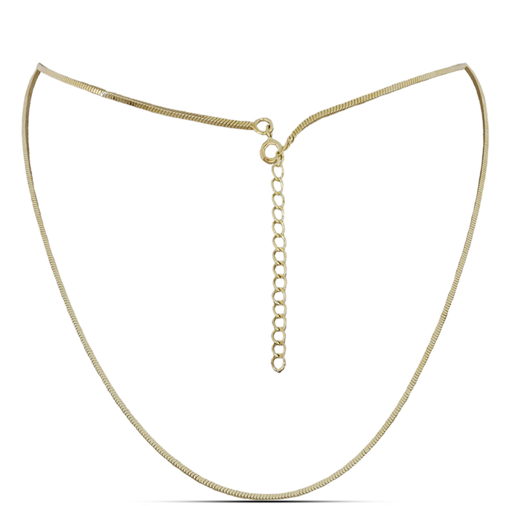 Goldplattierte Silberhalskette