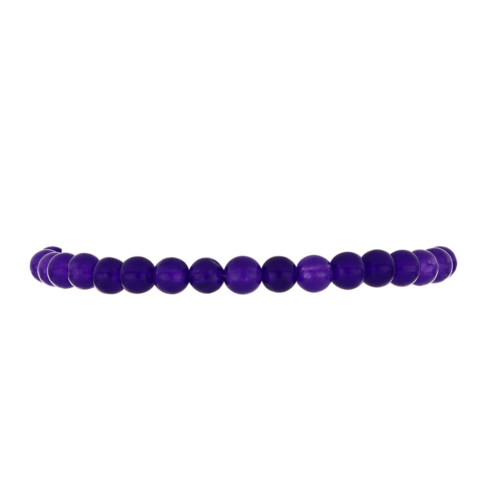 Silberarmband mit lila Jade