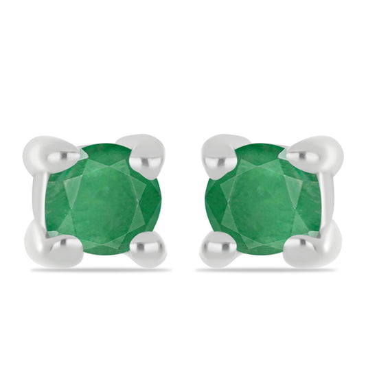 schmuckgarnitur aus Silber mit brasilianischem Smaragd