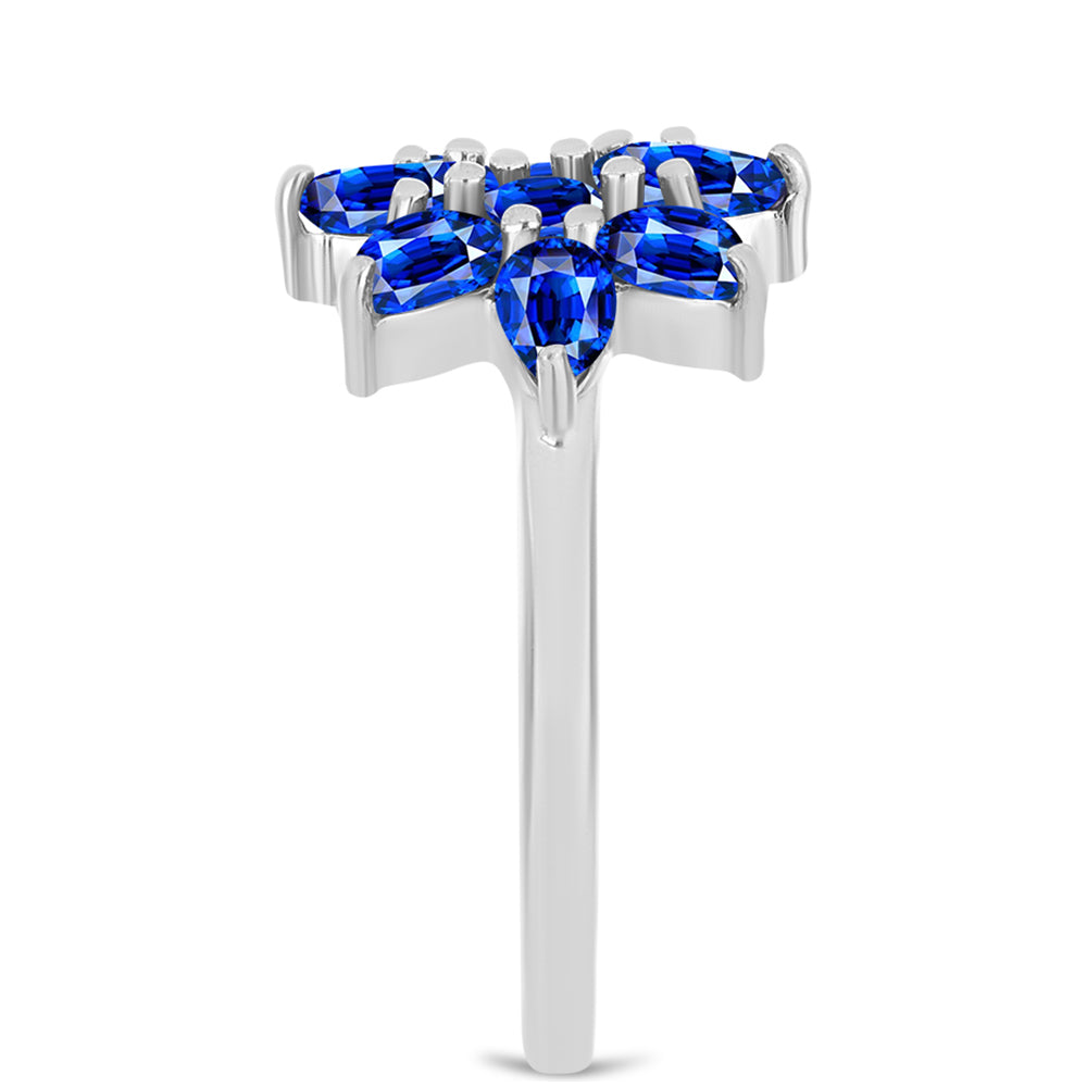 Silberring mit australischem blauem Saphir 4