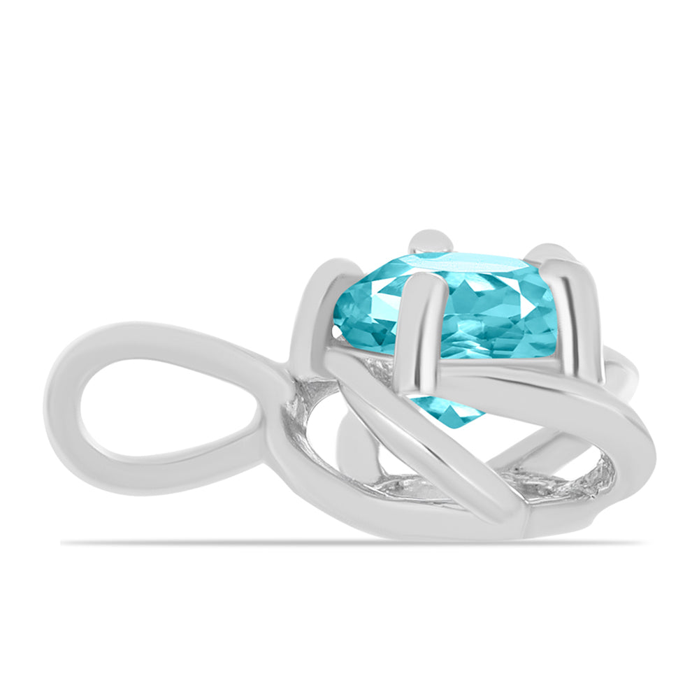 schmuckgarnitur aus Silber mit Paraiba Quarz 6