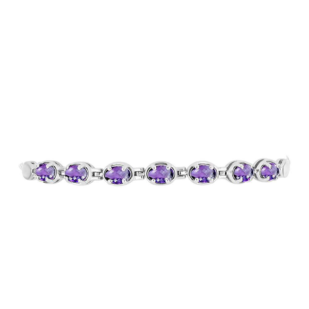 Silberarmband mit marokkanischem Amethyst
