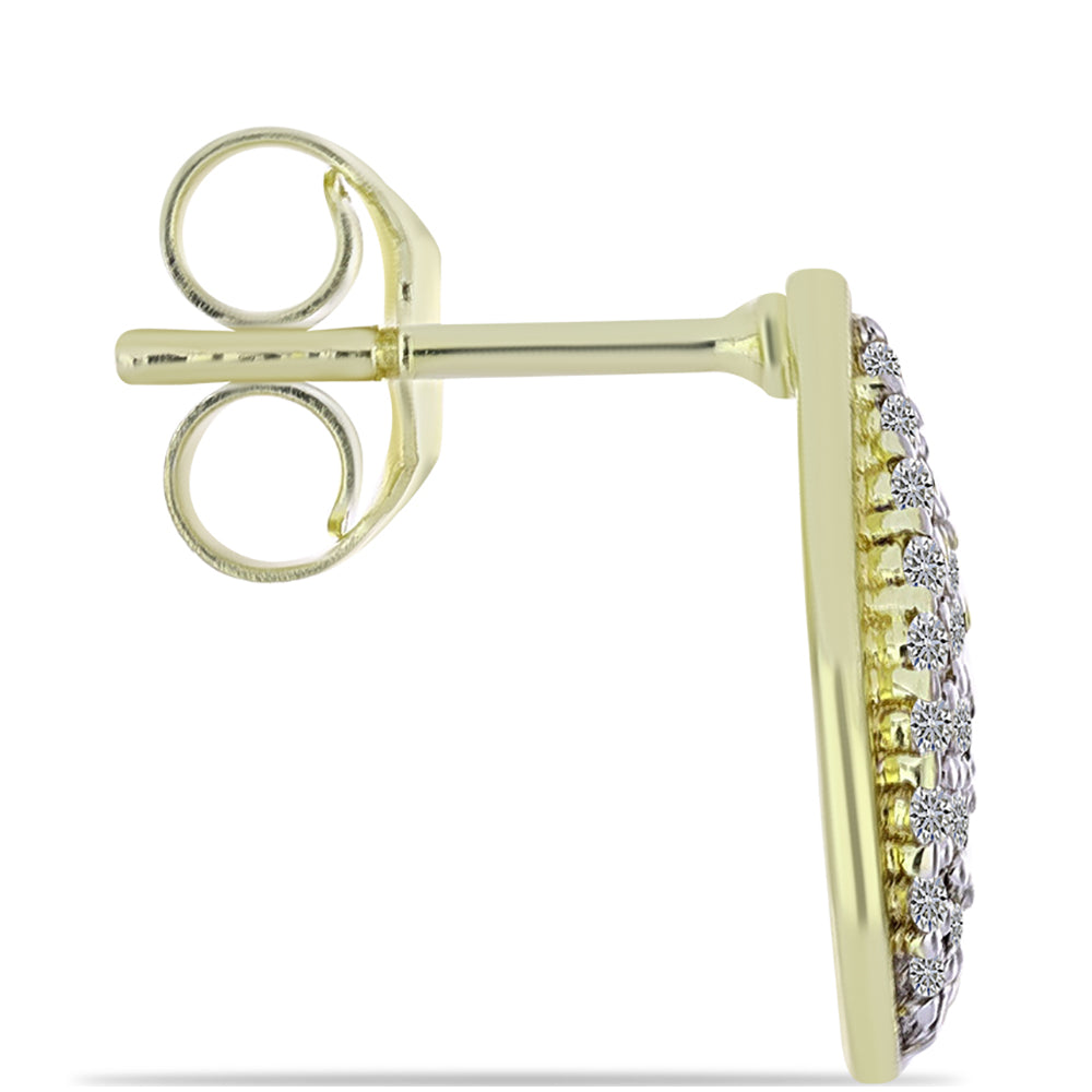 schmuckgarnitur aus Goldplattierte Silber mit Champagner-Diamant und weißem Topas