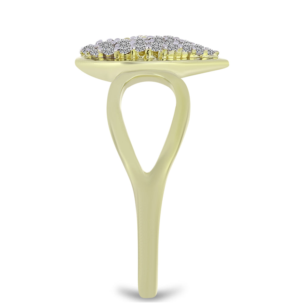 schmuckgarnitur aus Goldplattierte Silber mit Champagner-Diamant und weißem Topas