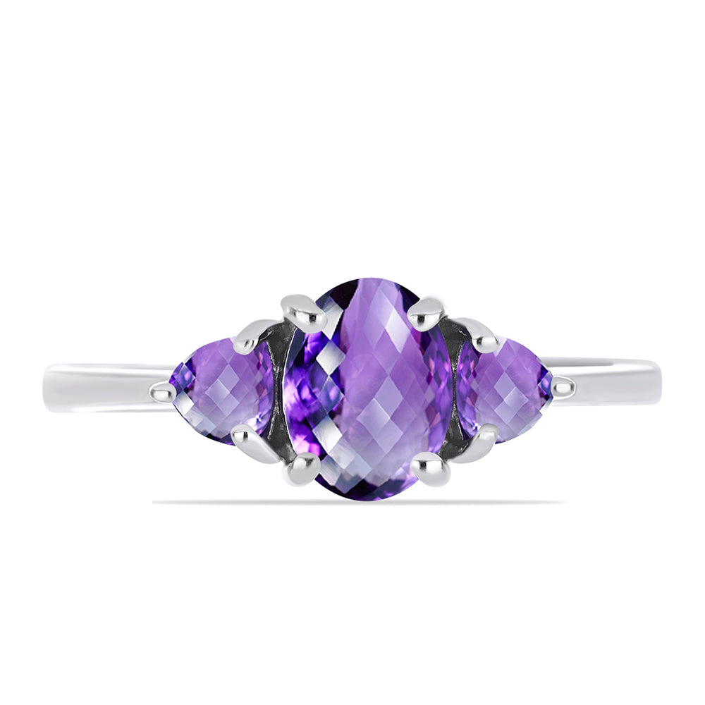 Silberring mit marokkanischem Amethyst 1