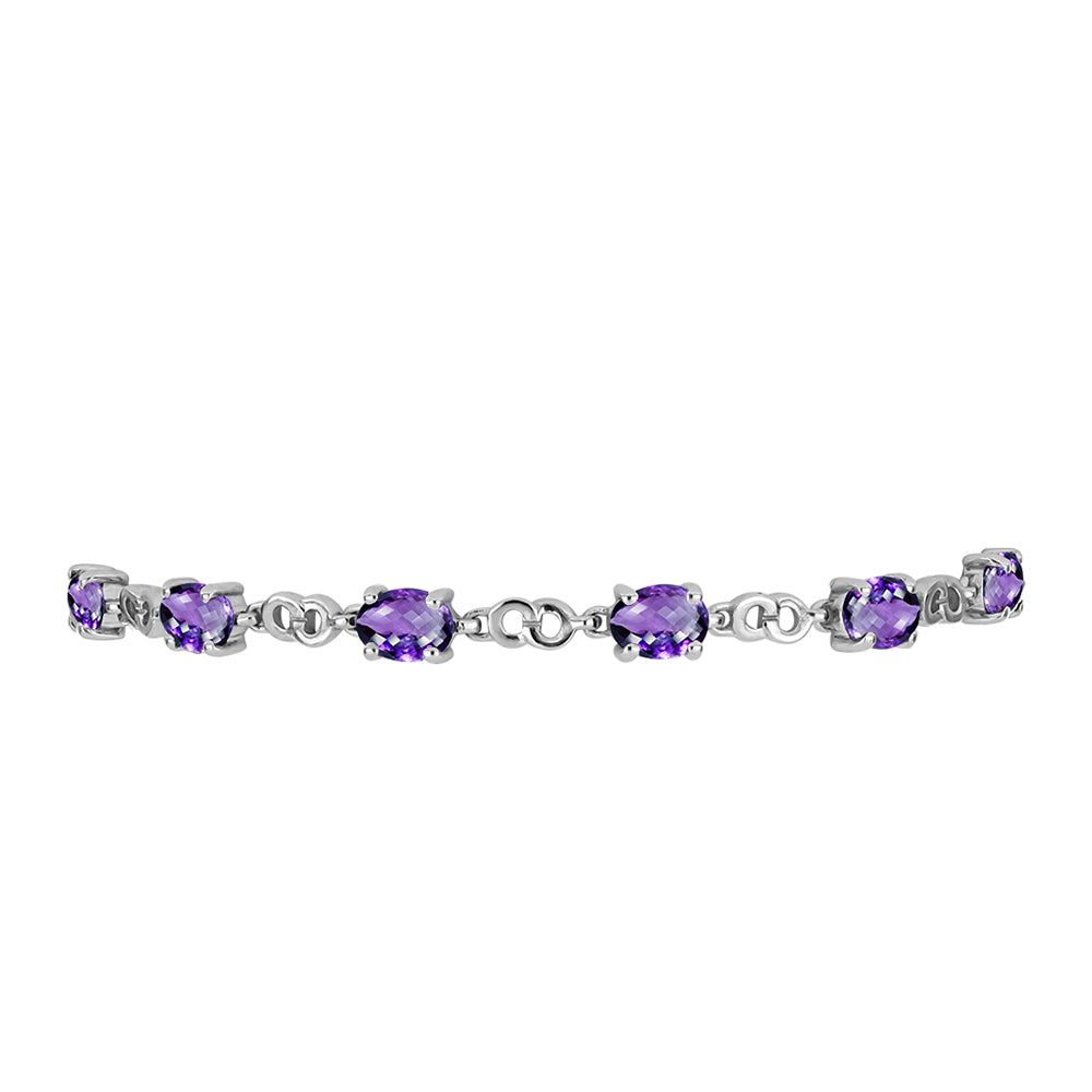 Silberarmband mit marokkanischem Amethyst 2