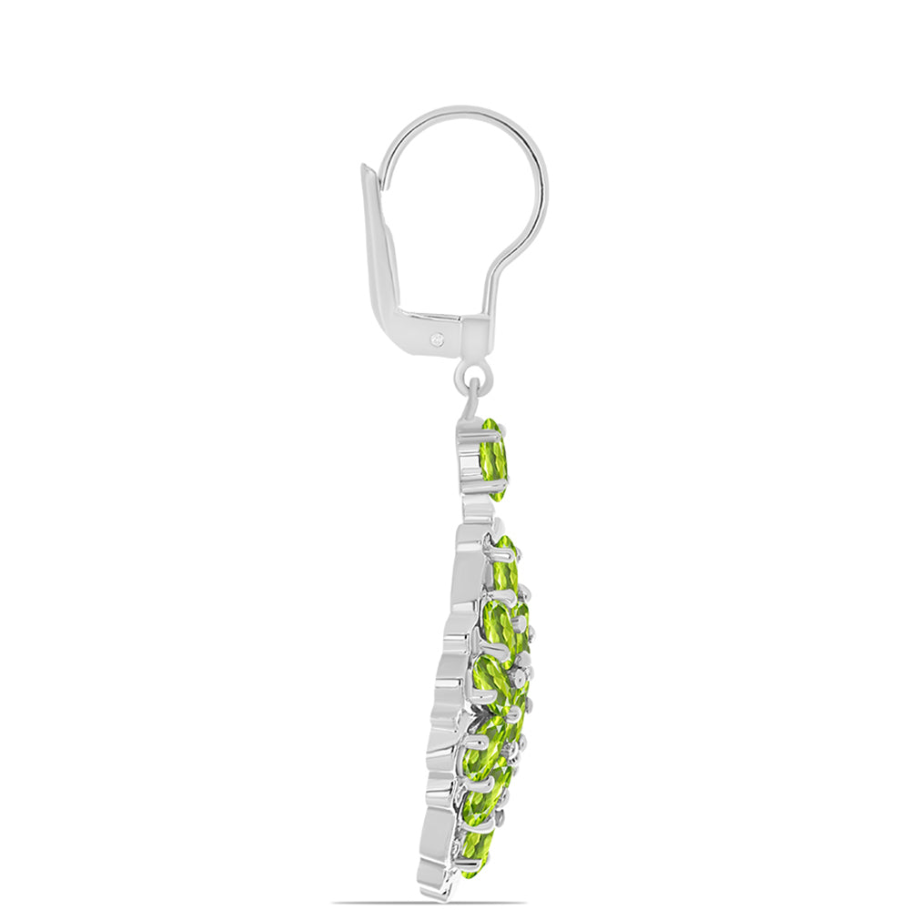 Silberohrringe mit Peridot aus Changbai 2
