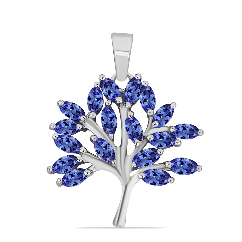 Silberanhänger mit Tansanit 1